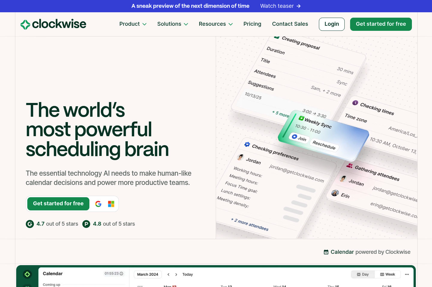 Clockwise Review 2026: Pros, Cons, Pricing & Verdict | Efficient App